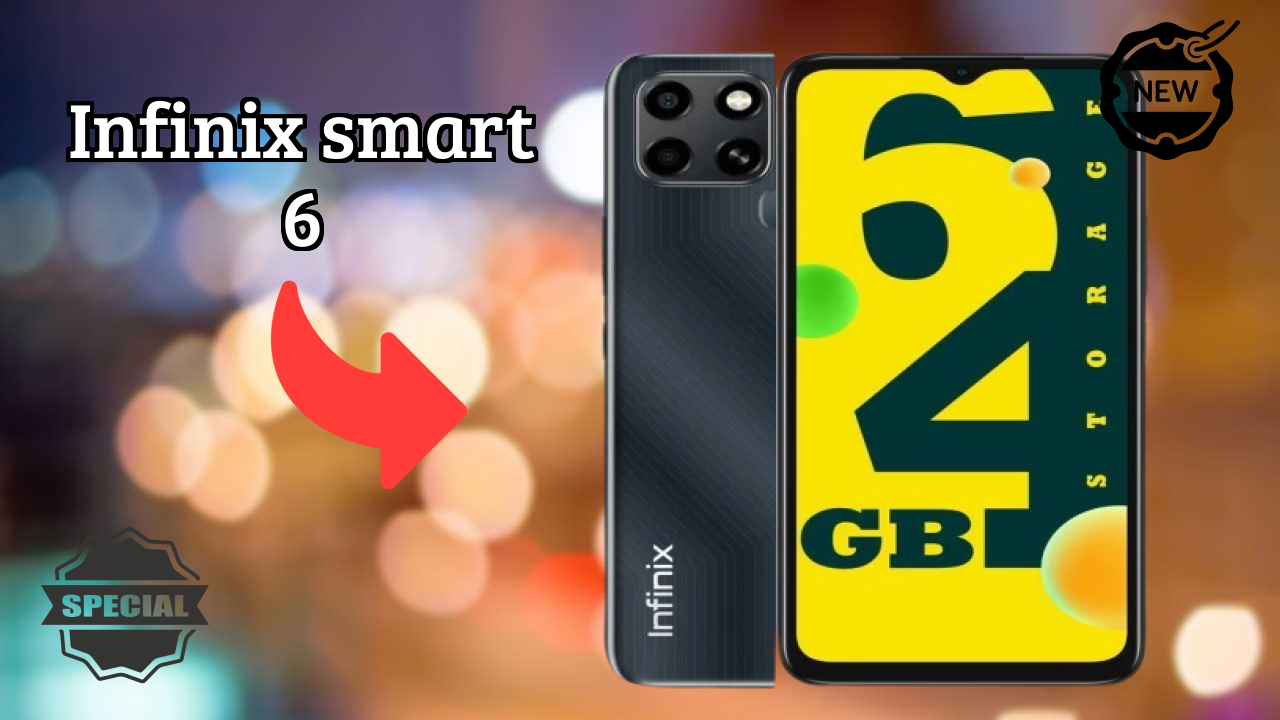Infinix Smart 6 Display Technology: 6.6 Inches (16.76 Cm) Screen