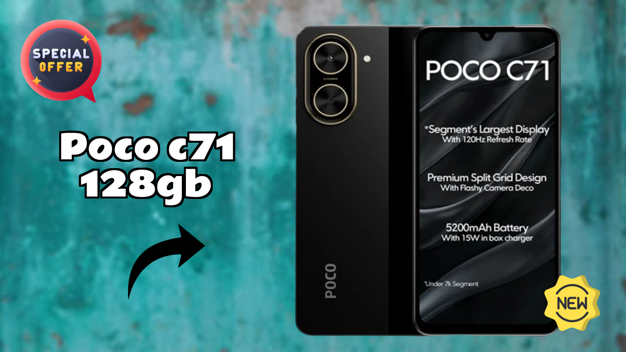 POCO C71 128GB Camera Quality: 32 MP Rear Camera Low Light