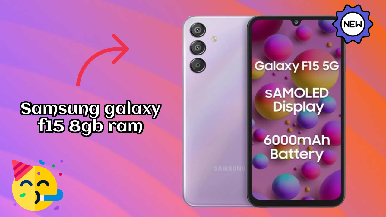 Samsung Galaxy F15 8GB RAM Camera Quality: 13 MP Front Camera Selfie